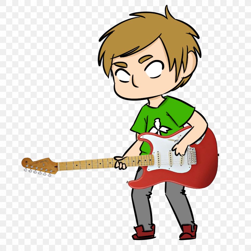 Illustration Thumb Clip Art Fender Stratocaster Human Behavior, PNG, 1000x1000px, Thumb, Art, Behavior, Boy, Cartoon Download Free