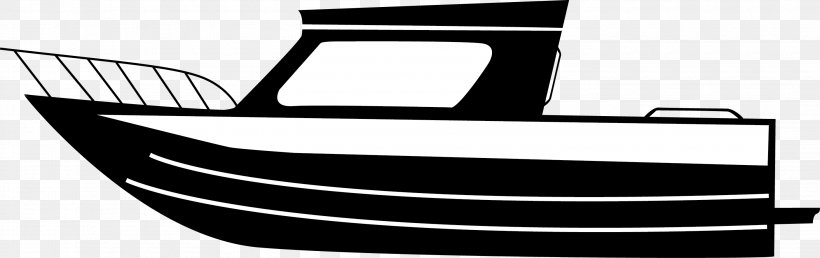 Motor Boats Ship, PNG, 2810x885px, Boat, Automotive Design, Automotive Exterior, Black And White, Brand Download Free