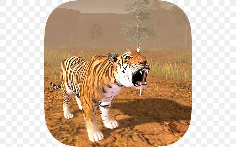 Hungry Tiger 3D Block Out HD Slider, PNG, 512x512px, Tiger, Android, Big Cats, Carnivoran, Cat Like Mammal Download Free