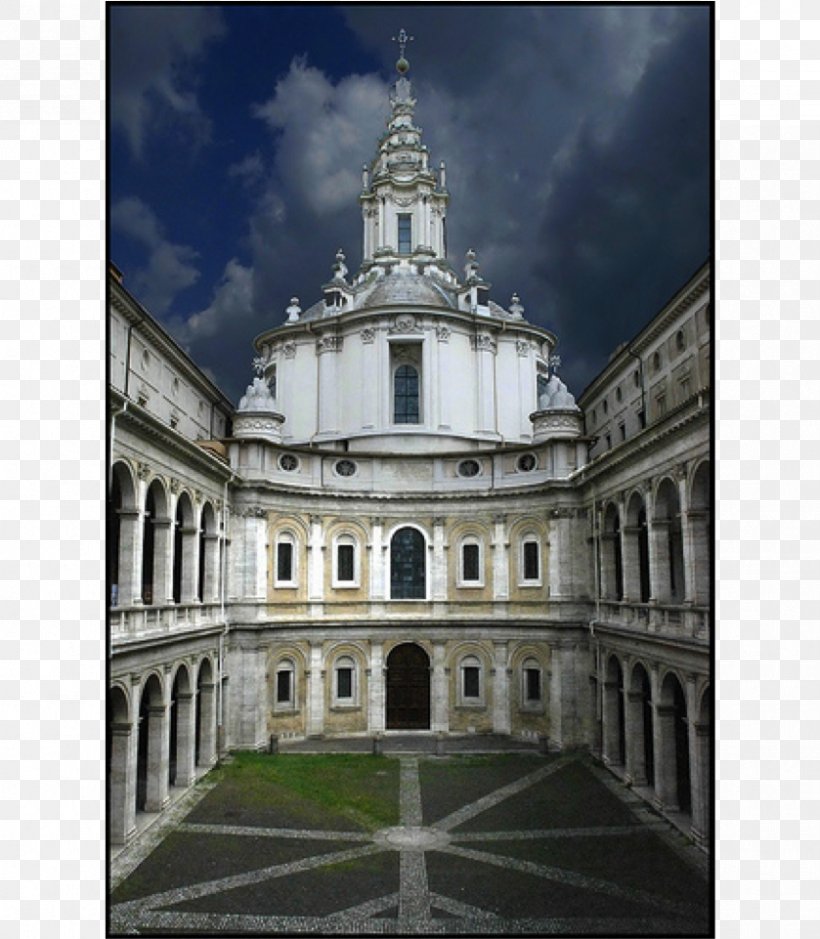 Sant'Ivo Alla Sapienza Sapienza University Of Rome San Carlo Alle Quattro Fontane Baroque Architecture Chapel, PNG, 839x961px, Sapienza University Of Rome, Abbey, Ancient Roman Architecture, Architect, Architecture Download Free