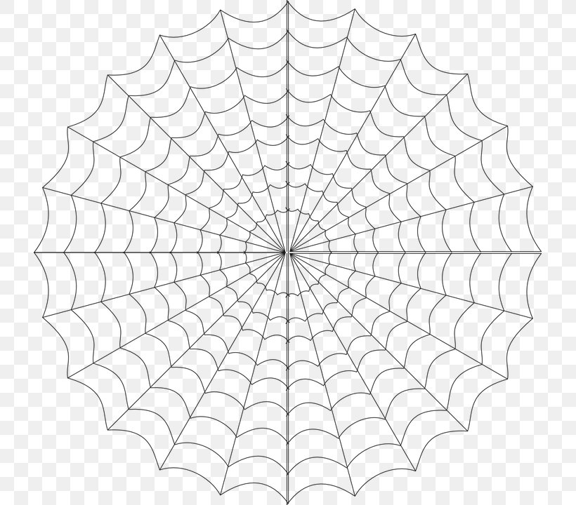 Spider Web Clip Art, PNG, 723x720px, Spider, Area, Black And White, Leaf, Line Art Download Free