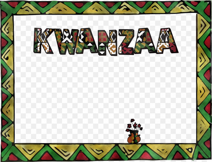 Kwanzaa, PNG, 3000x2303px, Kwanzaa, Cartoon, Green, Meter, Picture Frame Download Free