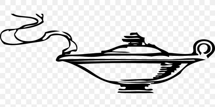 Genie Aladdin Clip Art, PNG, 1280x640px, Genie, Aladdin, Automotive Lighting, Black And White, Cookware And Bakeware Download Free