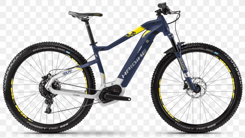 Haibike SDURO HardSeven Electric Bicycle Mountain Bike, PNG, 2617x1477px, Haibike, Automotive Exterior, Automotive Tire, Automotive Wheel System, Bicycle Download Free