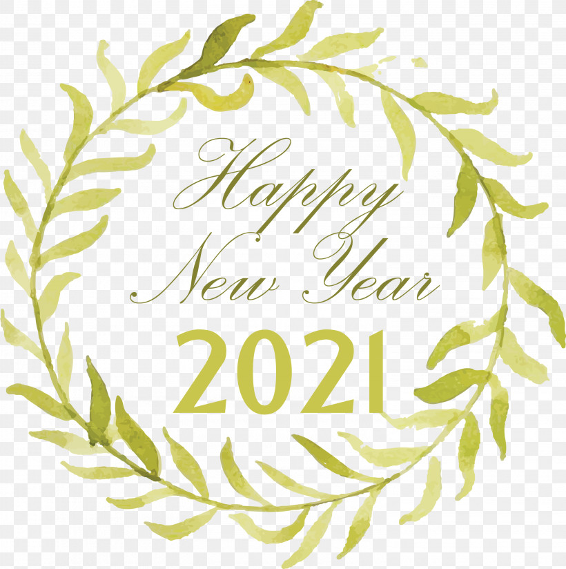 Happy New Year 2021 Welcome 2021 Hello 2021, PNG, 2985x3000px, Happy New Year 2021, Calligraphy, Floral Design, Happy New Year, Hello 2021 Download Free