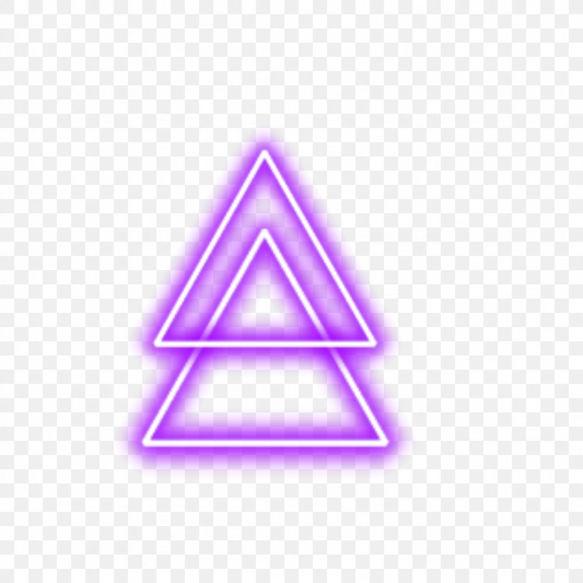 Neon Triangle, PNG, 1024x1024px, Triangle, Editing, Joke, Logo, Neon Download Free