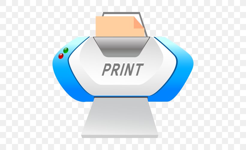 Printer Adobe Illustrator, PNG, 500x500px, Printer, Blue, Brand, Computer Icon, Electric Blue Download Free