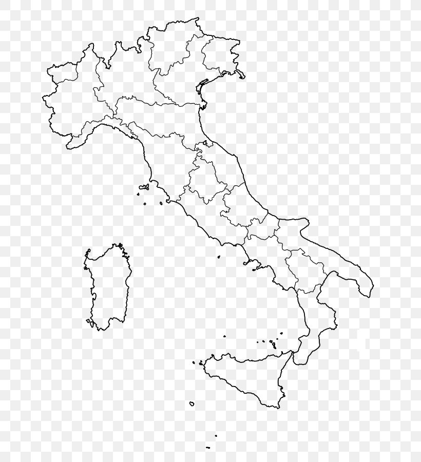Regions Of Italy Blank Map City Map, PNG, 720x900px, Regions Of Italy, Area, Artwork, Black And White, Blank Map Download Free