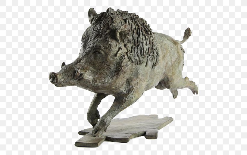Wild Boar Bronze Sculpture Work Of Art, PNG, 550x515px, Wild Boar, Animal, Art, Artist, Bronze Download Free