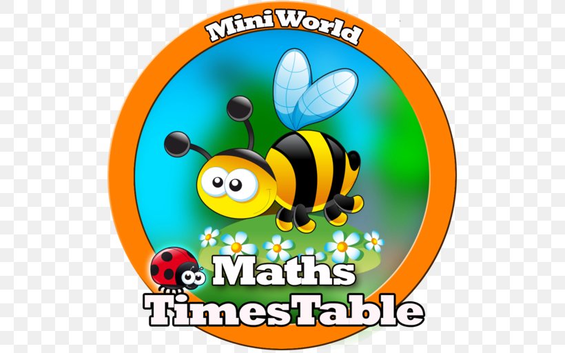 Multiplication Table Mathematics Honey Bee, PNG, 512x512px, Multiplication Table, Area, Bee, Butterfly, Fruit Download Free