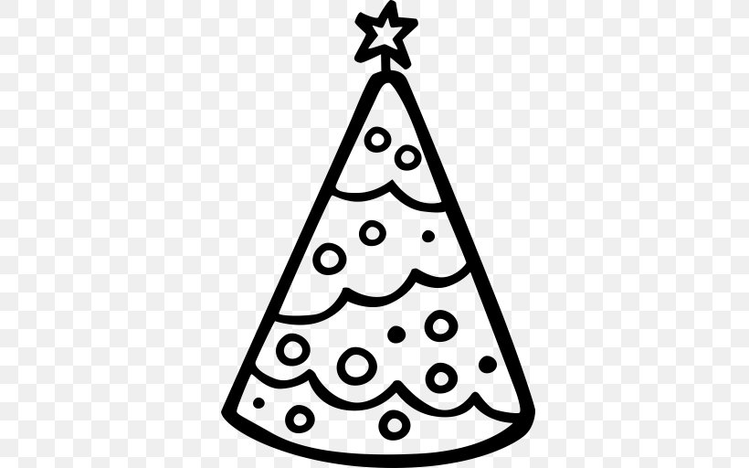 Christmas Tree Party Clip Art, PNG, 512x512px, Christmas Tree, Black And White, Christmas, Christmas Decoration, Christmas Ornament Download Free