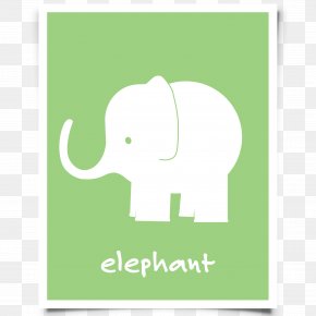 Elephant Nursery - Digital Art Graphic Design Indian Elephant PNG