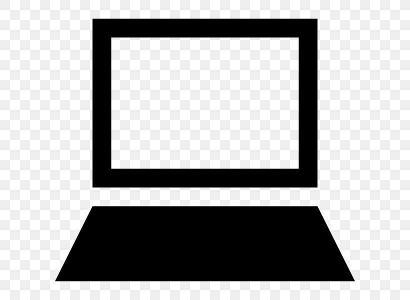 Laptop, PNG, 600x600px, Laptop, Area, Black, Black And White, Computer Download Free