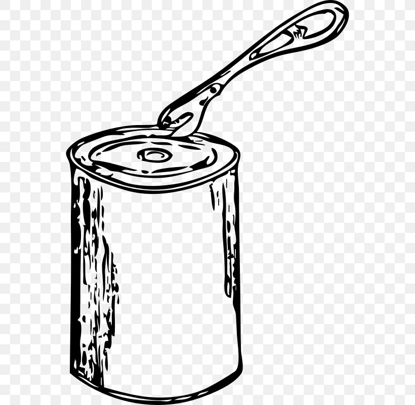 Tin Can Beverage Can Clip Art, PNG, 560x800px, Tin Can, Artwork, Beverage Can, Black And White, Can Stock Photo Download Free