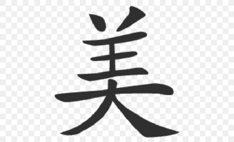 Chinese Characters Symbol Kanji Beauty, PNG, 500x500px, Chinese Characters, Beauty, Black And White, Character, Chinese Download Free