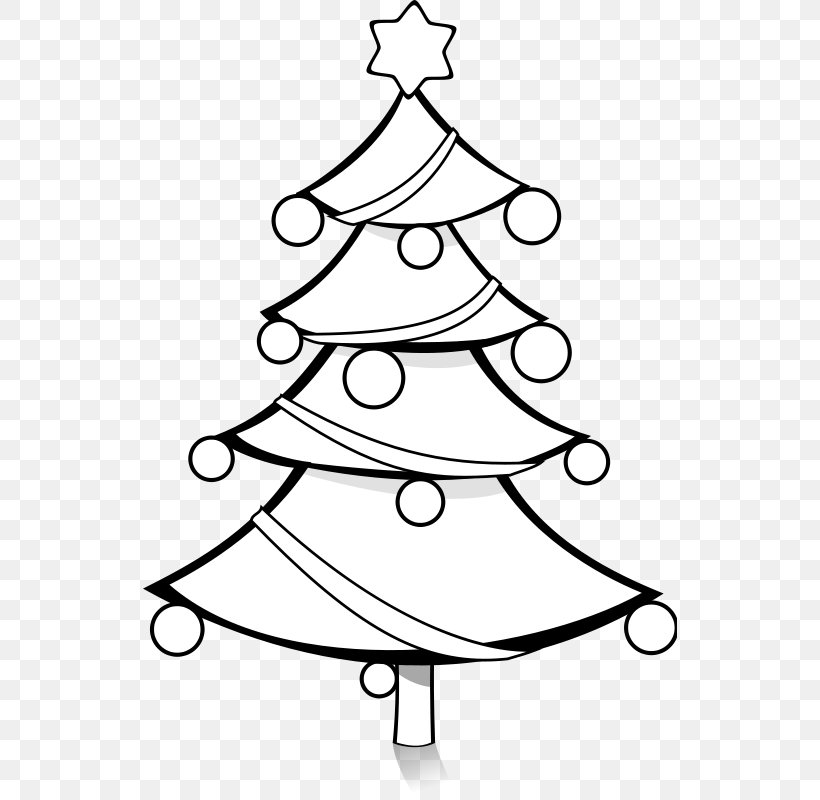 Christmas Tree Drawing Clip Art, PNG, 534x800px, Christmas, Area, Artwork, Black And White, Christmas Decoration Download Free