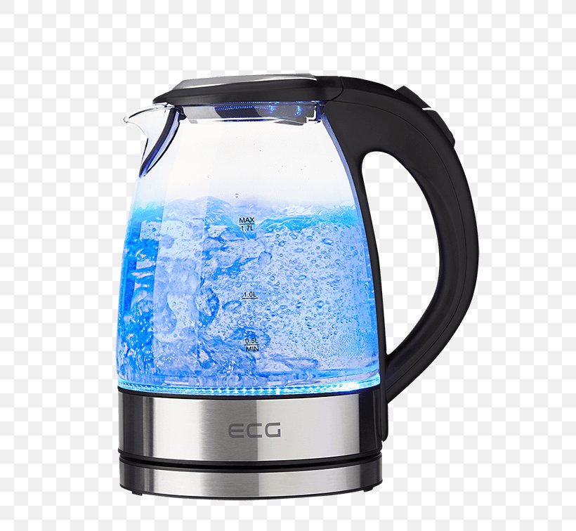 ECG RK 1766 Rapid Boil Kettle Electric Kettle Glass ECG RK 1777 Colore ECG RK 1795 ST Chocco, PNG, 572x756px, Electric Kettle, Electric Blue, Glass, Home Appliance, Kettle Download Free
