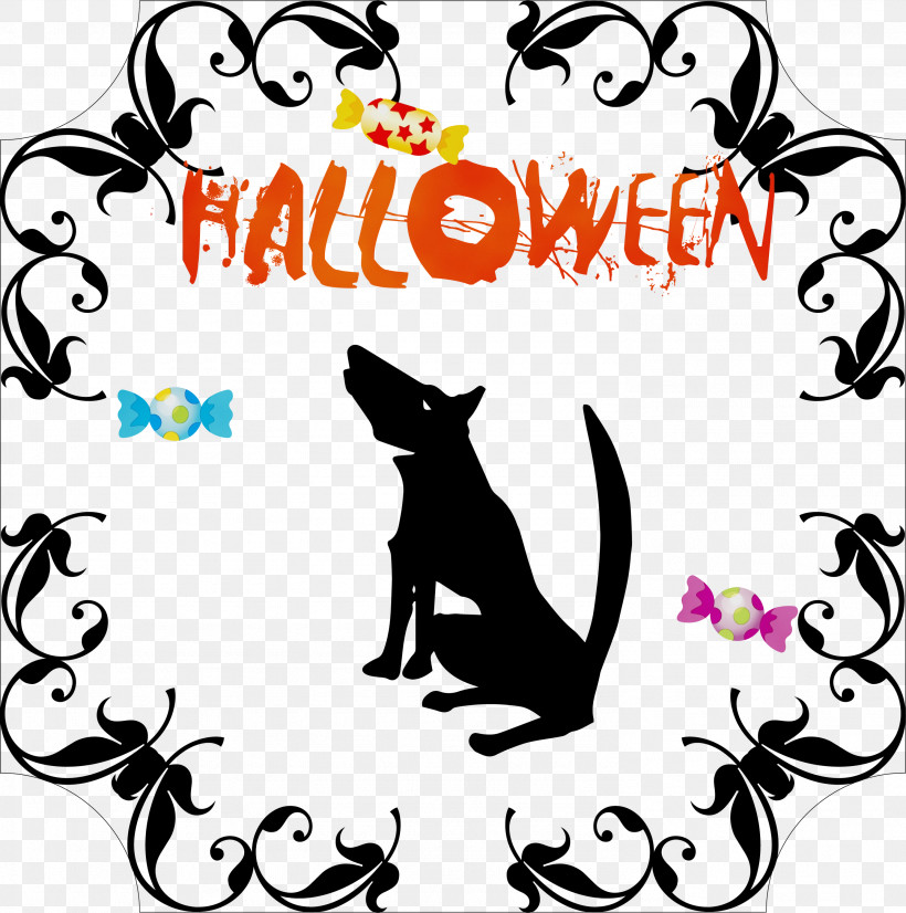 Cat Dog Whiskers Meter Cartoon, PNG, 2976x3000px, Happy Halloween, Cartoon, Cat, Dog, Happiness Download Free