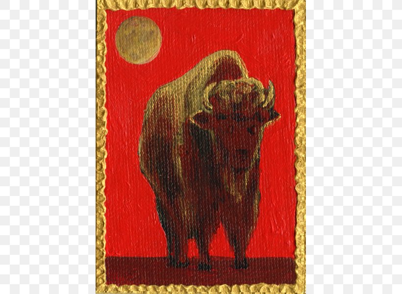 Cattle Ox American Bison Palette Painting, PNG, 600x600px, Cattle, American Bison, Animal, Art, Art Museum Download Free