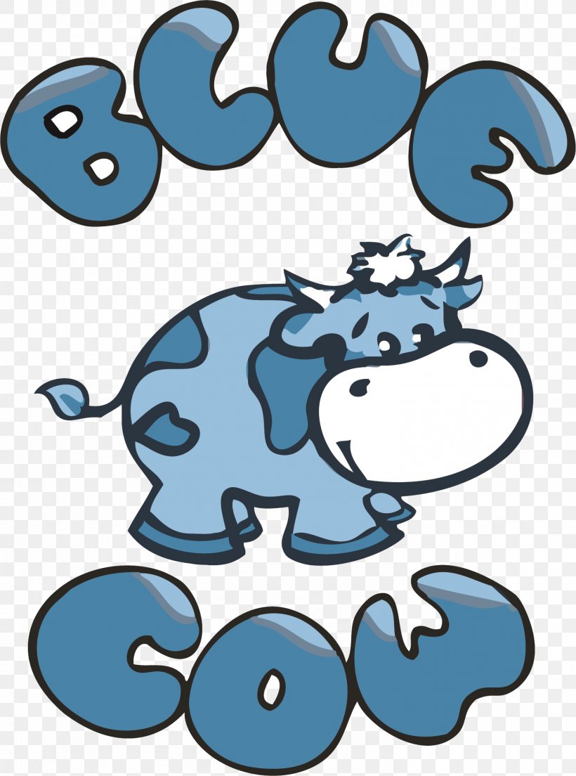Dairy Cattle Blue Cow Polish Deli Clip Art, PNG, 1484x1999px, Cattle, Area, Artwork, Black And White, Blue Download Free
