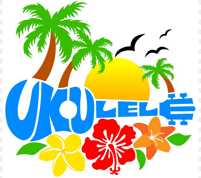 Hawaiian Ukulele Logo Clip Art, PNG, 800x727px, Hawaii, Aloha, Area, Artwork, Flora Download Free