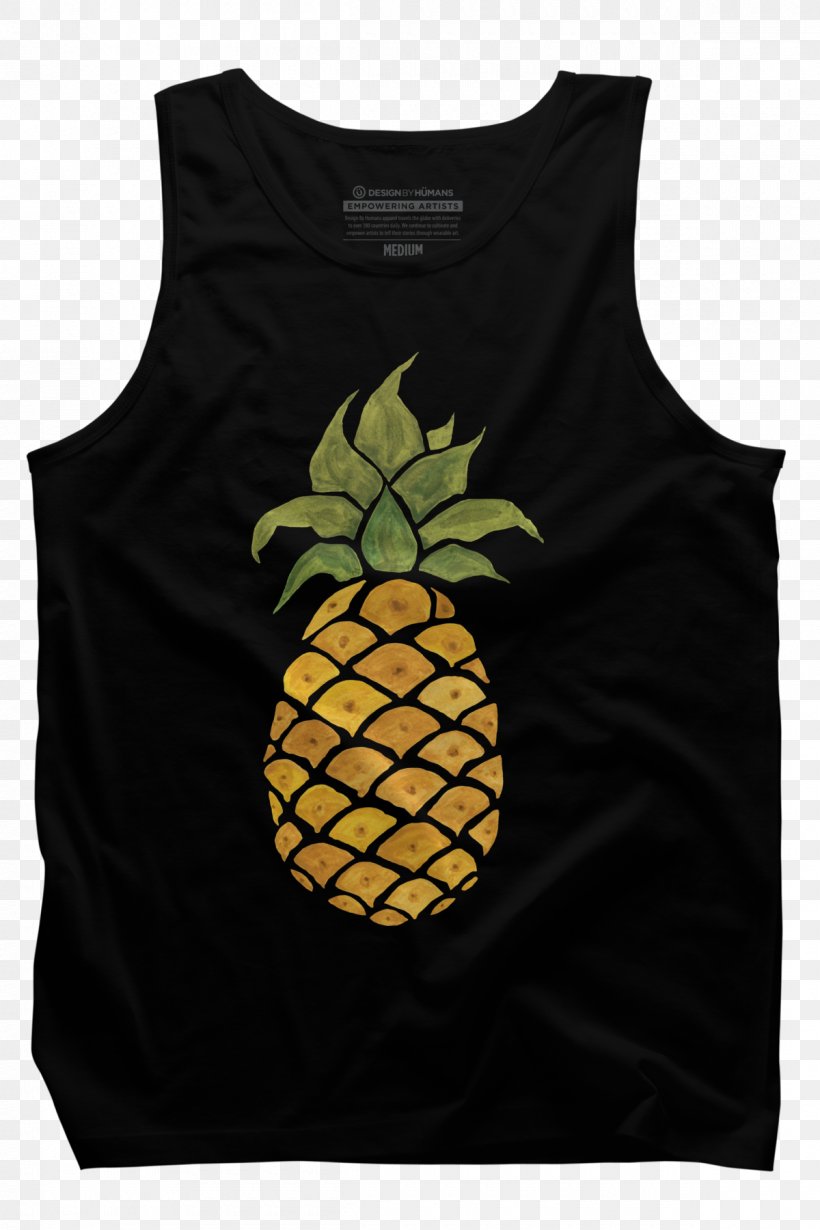 T-shirt Sleeveless Shirt Outerwear Gilets, PNG, 1200x1800px, Tshirt, Fruit, Gilets, Outerwear, Pineapple Download Free