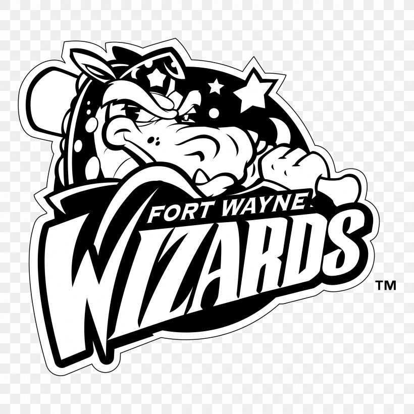 Fort Wayne TinCaps Logo Vector Graphics Washington Wizards Midwest League, PNG, 2400x2400px, Fort Wayne Tincaps, Area, Art, Artwork, Black Download Free