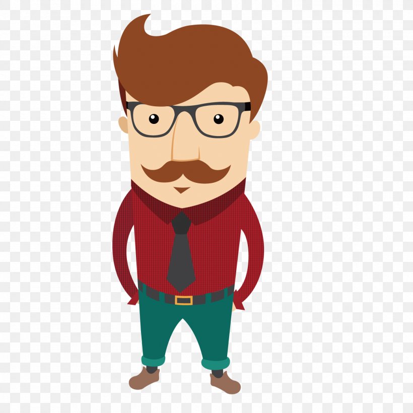 Hipster Character Euclidean Vector Illustration, PNG, 1500x1500px, Hipster, Animation, Art, Boy, Cartoon Download Free