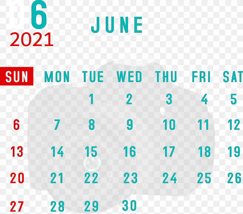 June 2021 Calendar 2021 Calendar June 2021 Printable Calendar, PNG, 3000x2655px, 2021 Calendar, Aqua M, Diagram, June 2021 Printable Calendar, Line Download Free