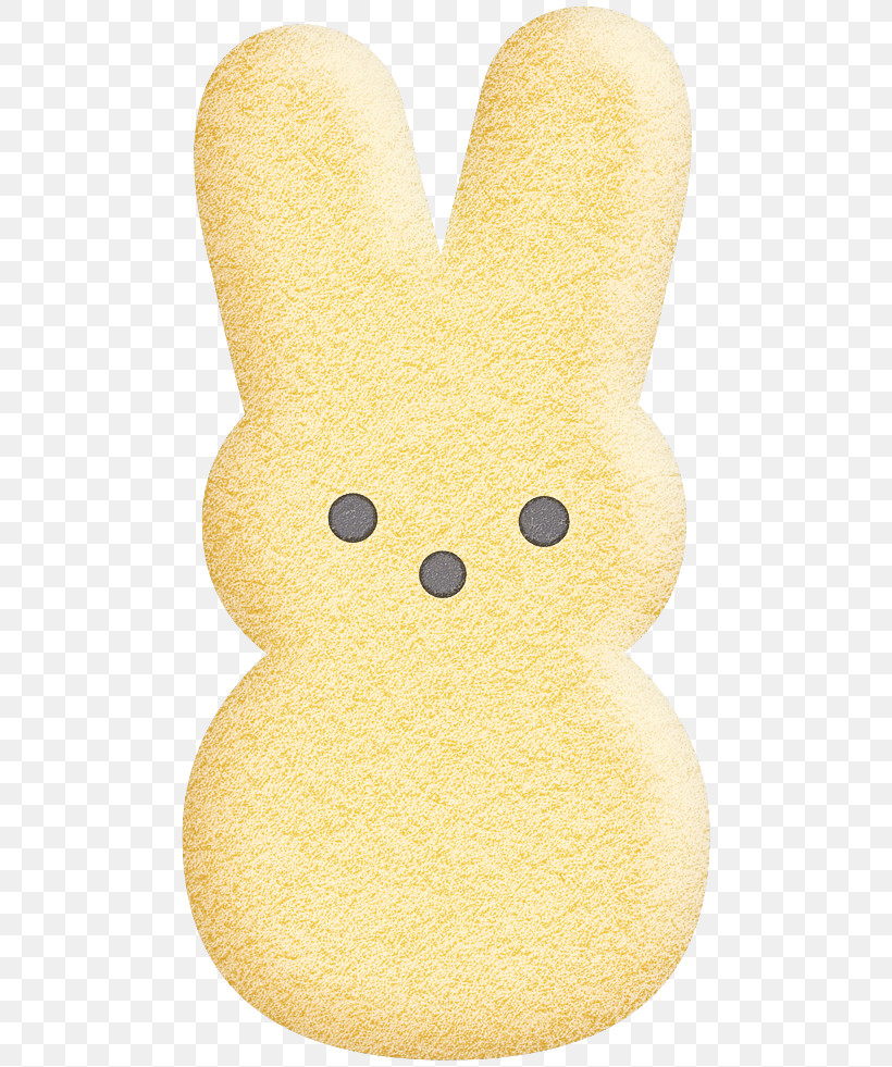Easter Bunny, PNG, 496x981px, Yellow, Easter Bunny, Plush, Rabbit, Rabbits And Hares Download Free