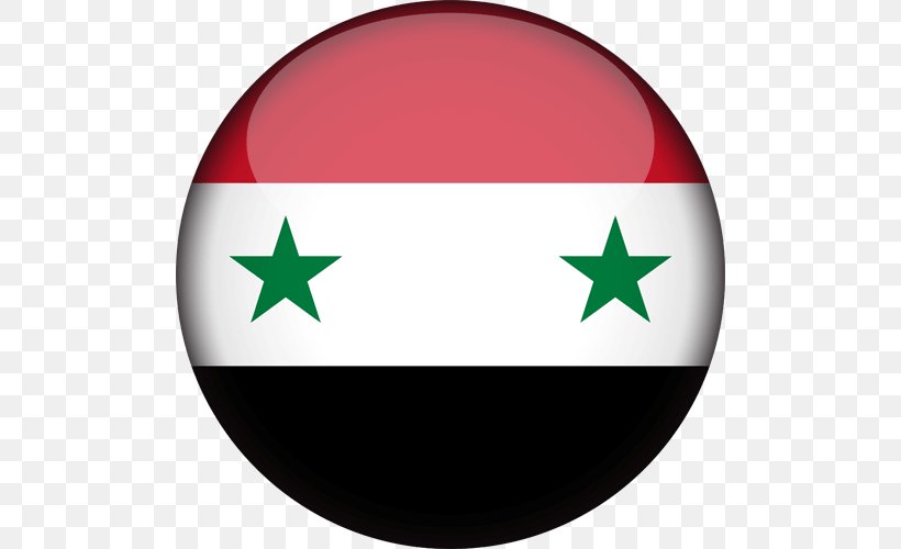 Flag Of Syria National Flag Syrian Republic, PNG, 500x500px, Syria, Bashar Alassad, Country, Flag, Flag Of Syria Download Free