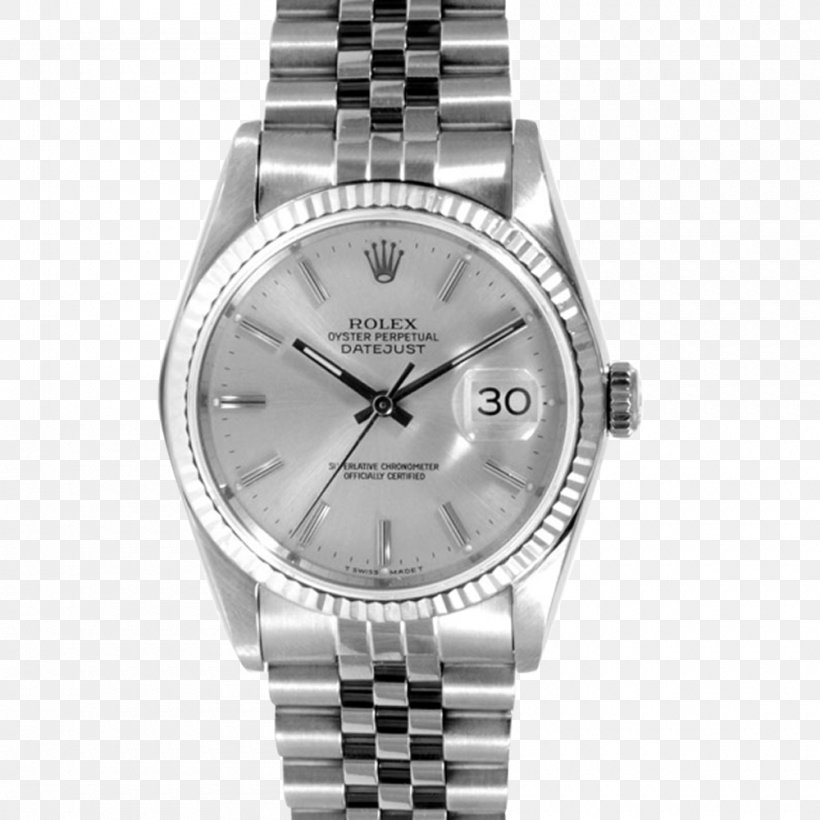 Rolex Datejust Silver Automatic Watch, PNG, 1000x1000px, Rolex Datejust, Automatic Watch, Bracelet, Brand, Cosc Download Free