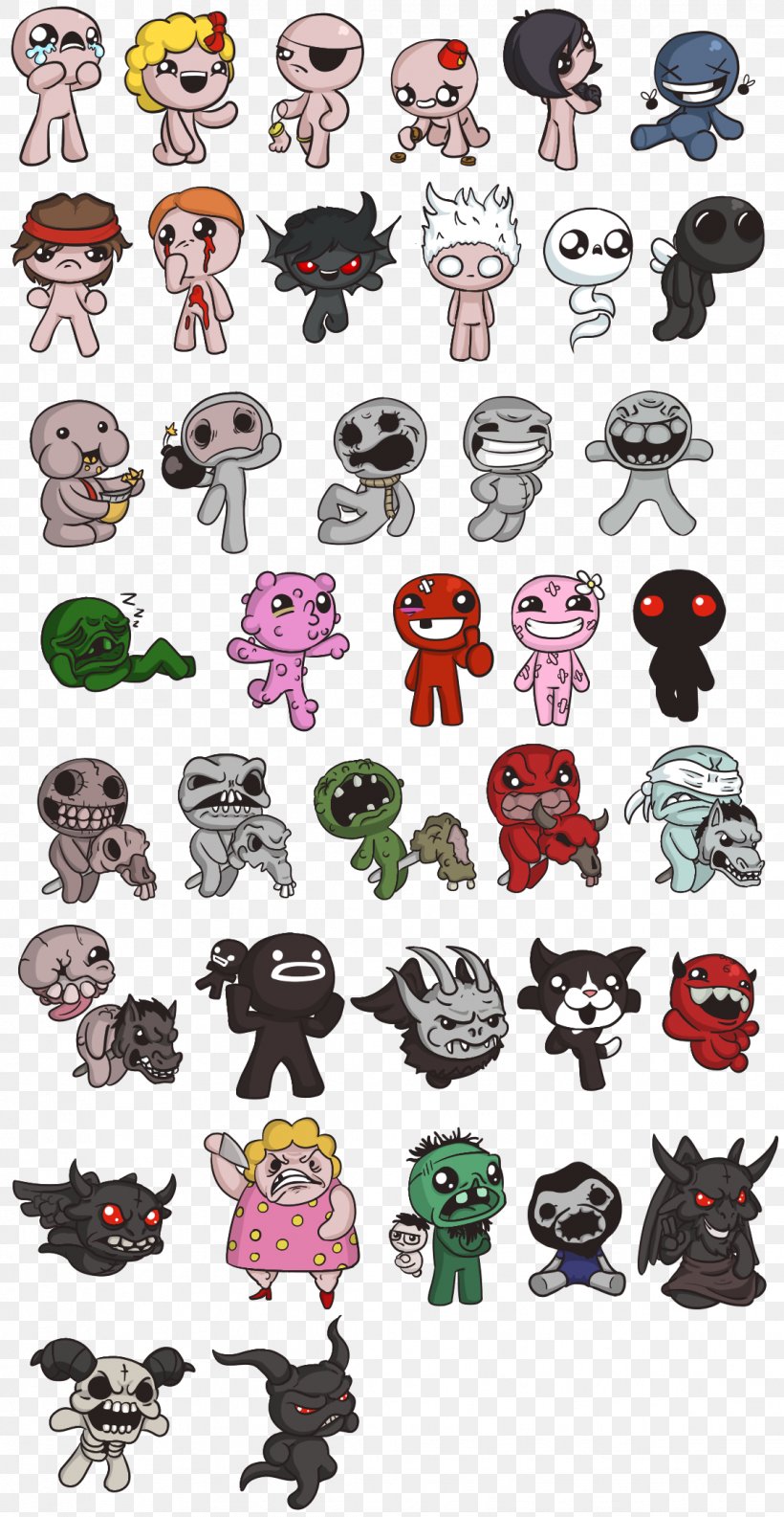 The Binding Of Isaac: Afterbirth Plus Fan Art Character Drawing, PNG, 1119x2164px, Binding Of Isaac, Art, Binding Of Isaac Afterbirth Plus, Binding Of Isaac Rebirth, Cartoon Download Free