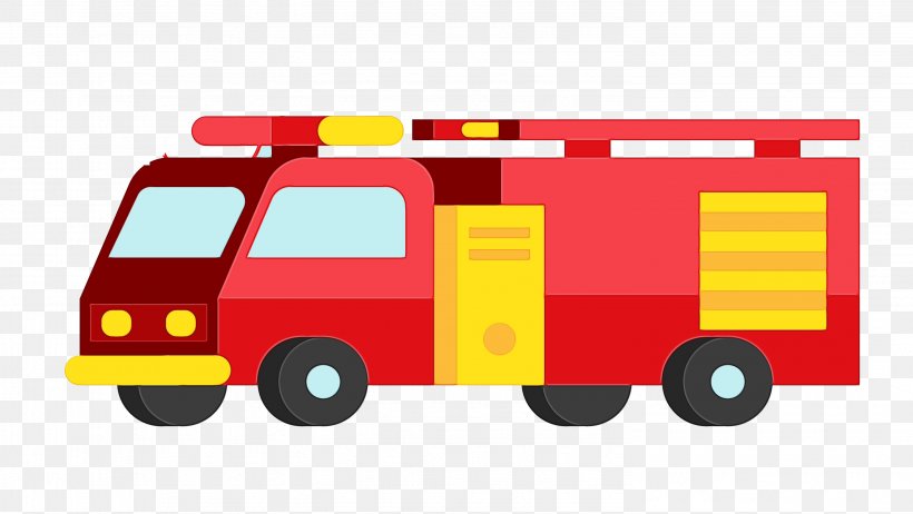 Fire Cartoon, PNG, 2957x1668px, Car, Cartoon, Commercial Vehicle, Emergency Vehicle, Fire Download Free