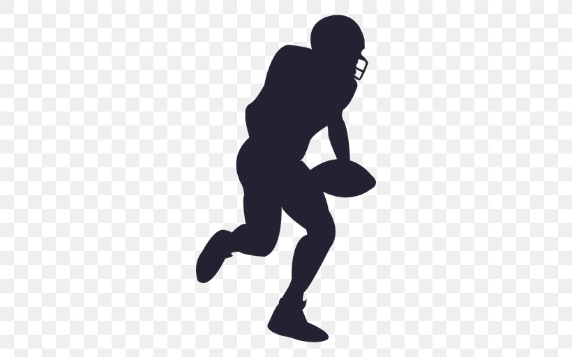 Silhouette American Football Rugby Sport, PNG, 512x512px, Silhouette, American Football, American Football Player, Arm, Dieting Download Free