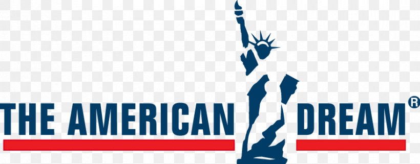 Stickalz Llc The Statue Of Liberty The American Dream Wall Art Sticker Decal Logo Brand Organization, PNG, 878x344px, Statue Of Liberty, American Dream, Area, Blue, Brand Download Free