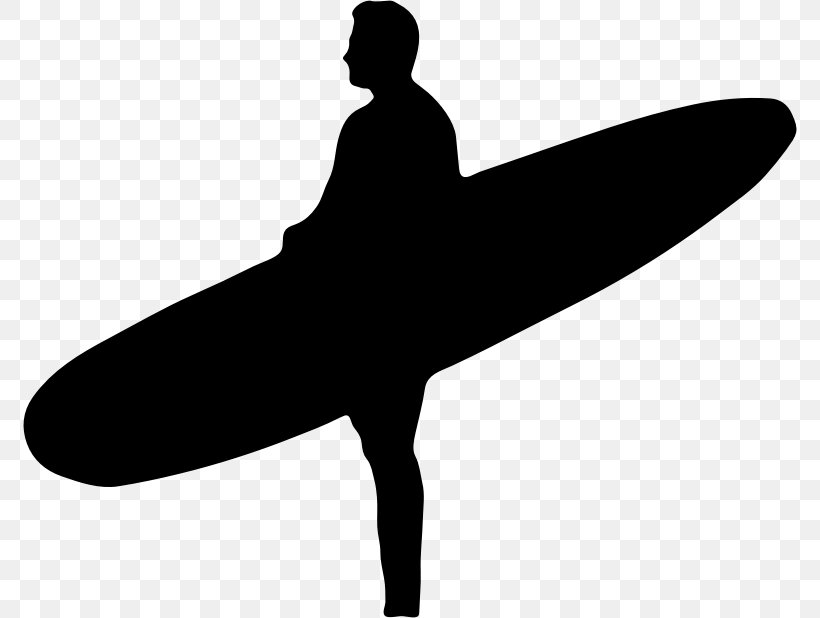 Surfboard Silhouette Clip Art, PNG, 774x618px, Surfboard, Arm, Black And White, Drawing, Joint Download Free