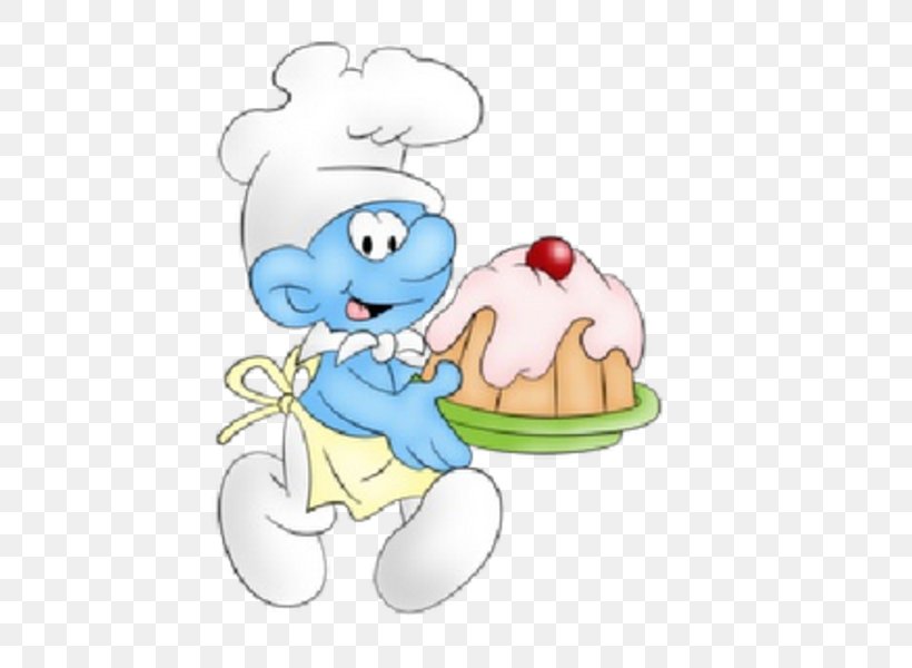 Baker Smurf Gargamel Baby Smurf The Smurfs Clip Art, PNG, 600x600px, Watercolor, Cartoon, Flower, Frame, Heart Download Free
