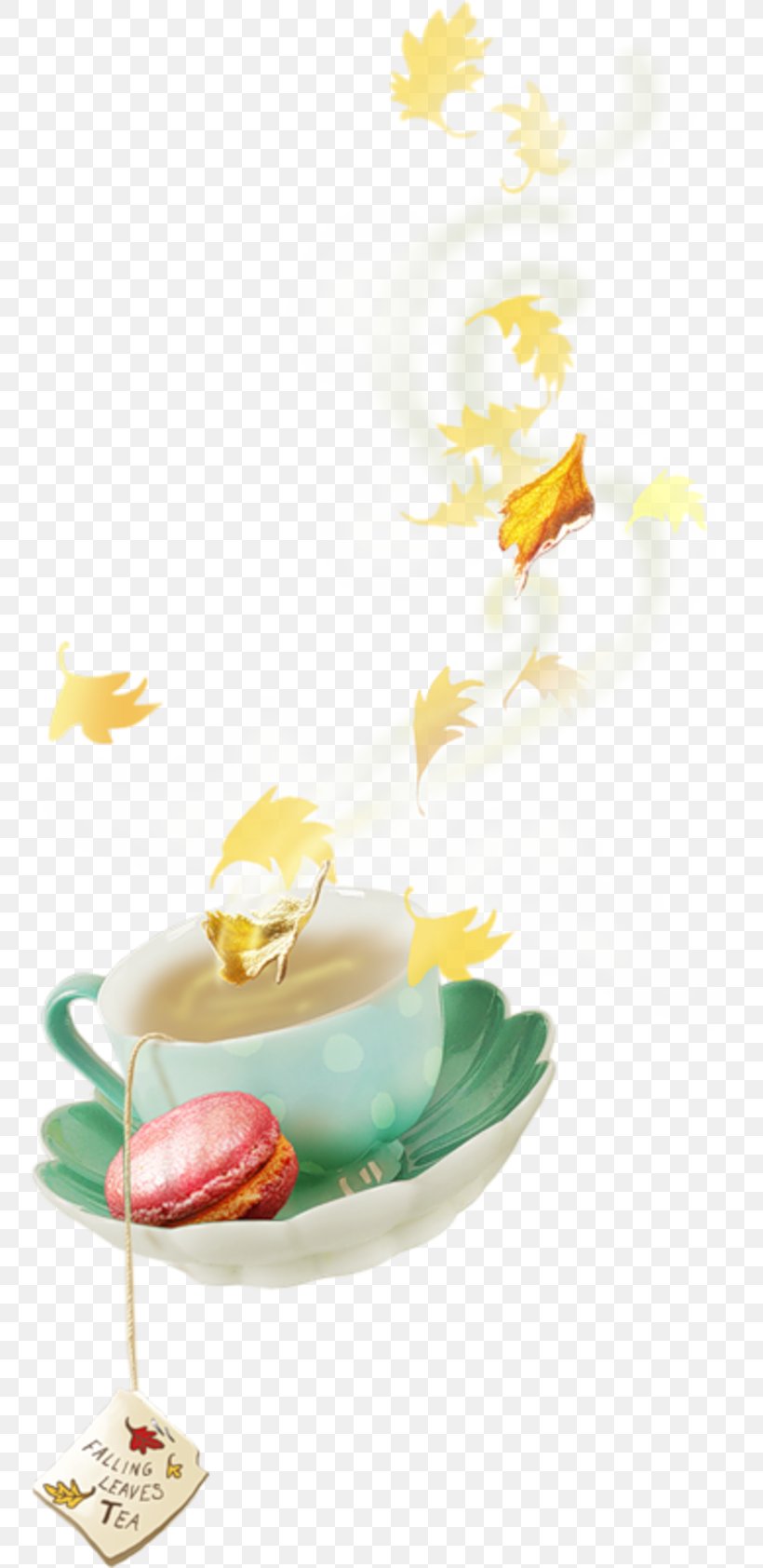 Coffee Macaron Tea Breakfast, PNG, 800x1684px, Coffee, Breakfast, Cup, Dishware, Flower Download Free