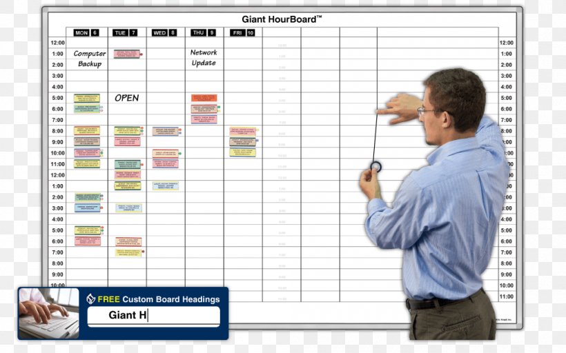 Dry-Erase Boards Magnatag Visible Systems Blackboard Schedule, PNG, 1000x625px, Dryerase Boards, Blackboard, Chart, Communication, Computer Software Download Free