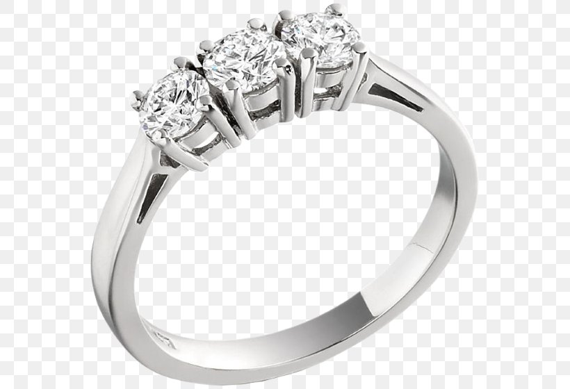 Engagement Ring Brilliant Three Stone Ring, PNG, 560x560px, Ring, Body Jewelry, Brilliant, Carat, Cut Download Free