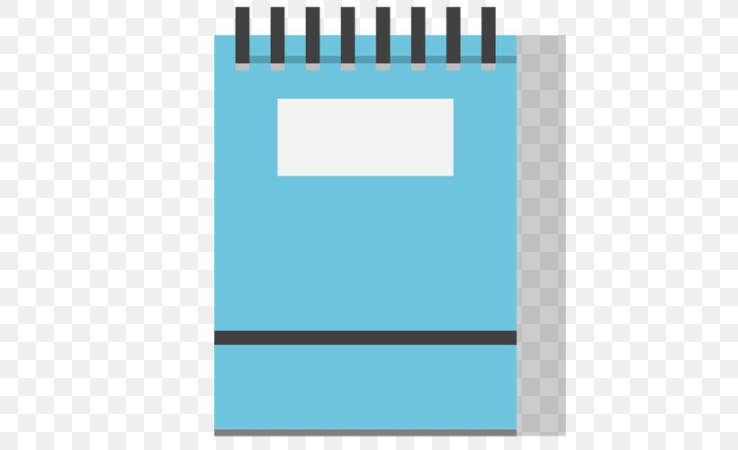 Paper Notebook Clip Art, PNG, 500x500px, Paper, Aqua, Area, Azure, Blue Download Free