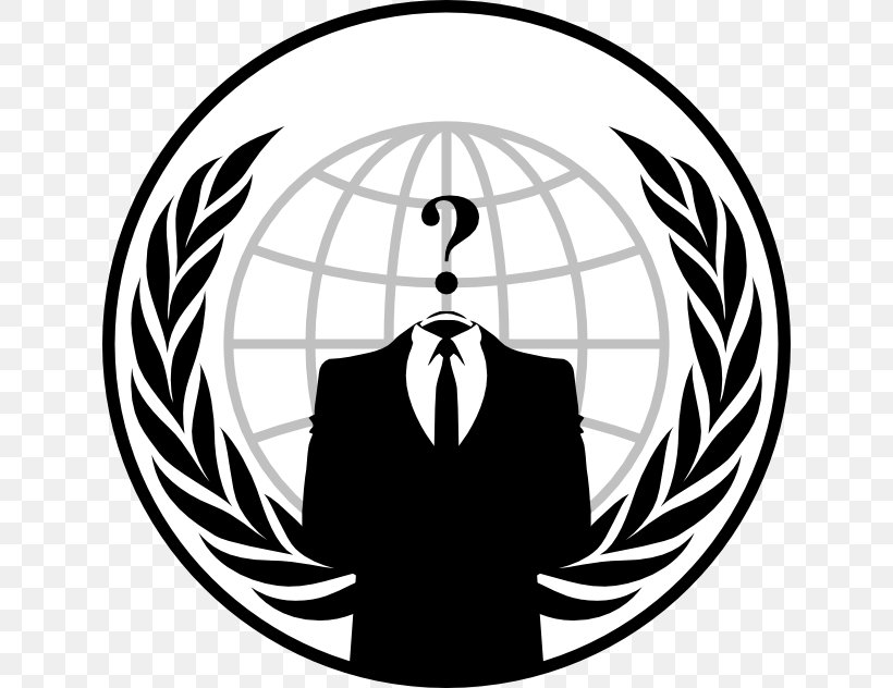 Anonymous Logo Hacktivism Security Hacker, PNG, 632x632px, Anonymous, Artwork, Black, Black And White, Brand Download Free