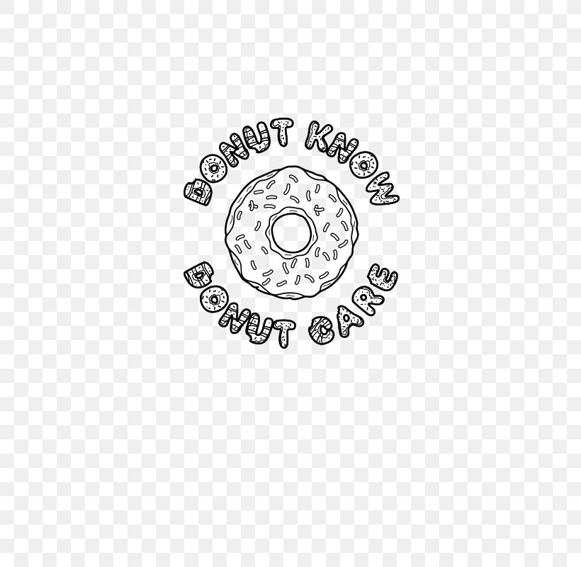 Donuts T-shirt Logo Brand, PNG, 800x800px, Donuts, Area, Bank, Black And White, Body Jewelry Download Free