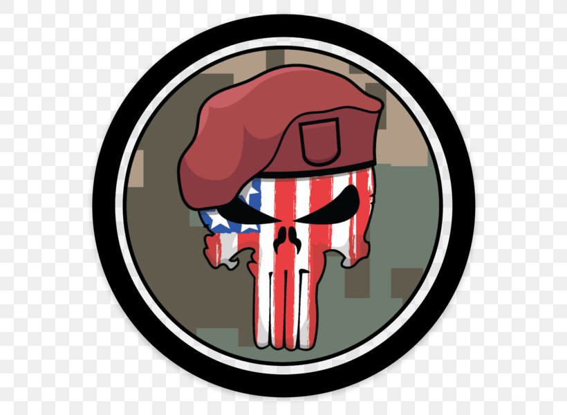 Punisher Sticker 101st Airborne Division Character, PNG, 598x600px, Watercolor, Cartoon, Flower, Frame, Heart Download Free