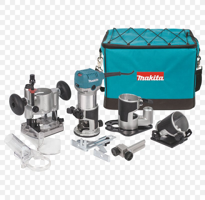 Router Makita Power Tool Laminate Trimmer, PNG, 800x800px, Router, Augers, Chamfer, Collet, Electric Motor Download Free