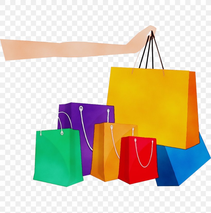 Shopping Bag, PNG, 1000x1007px, Watercolor, Bag, Handbag, Luggage And Bags, Material Property Download Free