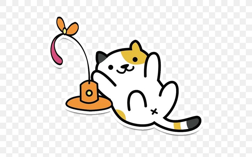 Cat Neko Atsume Sticker Telegram Clip Art, PNG, 512x512px, Cat, Artist, Artwork, Carnivoran, Cat Like Mammal Download Free