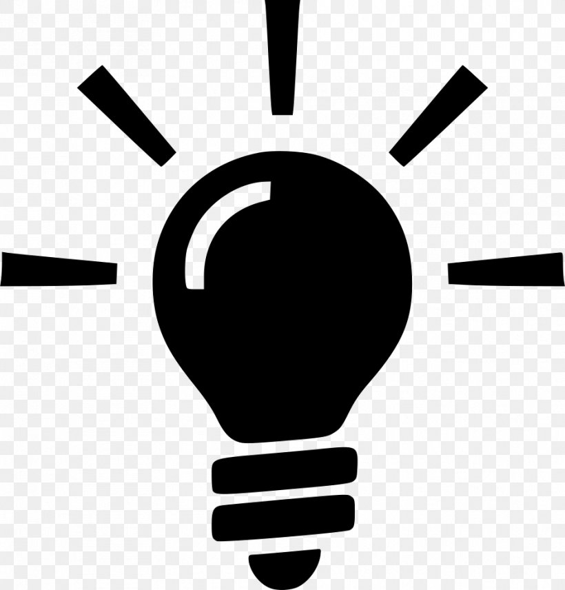 Incandescent Light Bulb LED Lamp, PNG, 938x980px, Incandescent Light Bulb, Black, Black And White, Brand, Hand Download Free