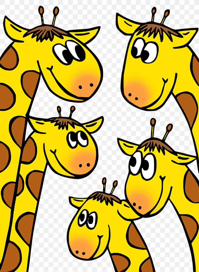 Giraffe Cartoon Animal Figurine Yellow Meter, PNG, 936x1280px, Giraffe, Animal Figurine, Biology, Cartoon, Happiness Download Free